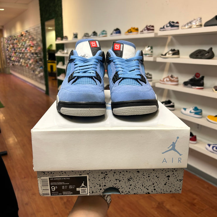 Jordan 4 unc Blue size 9.5